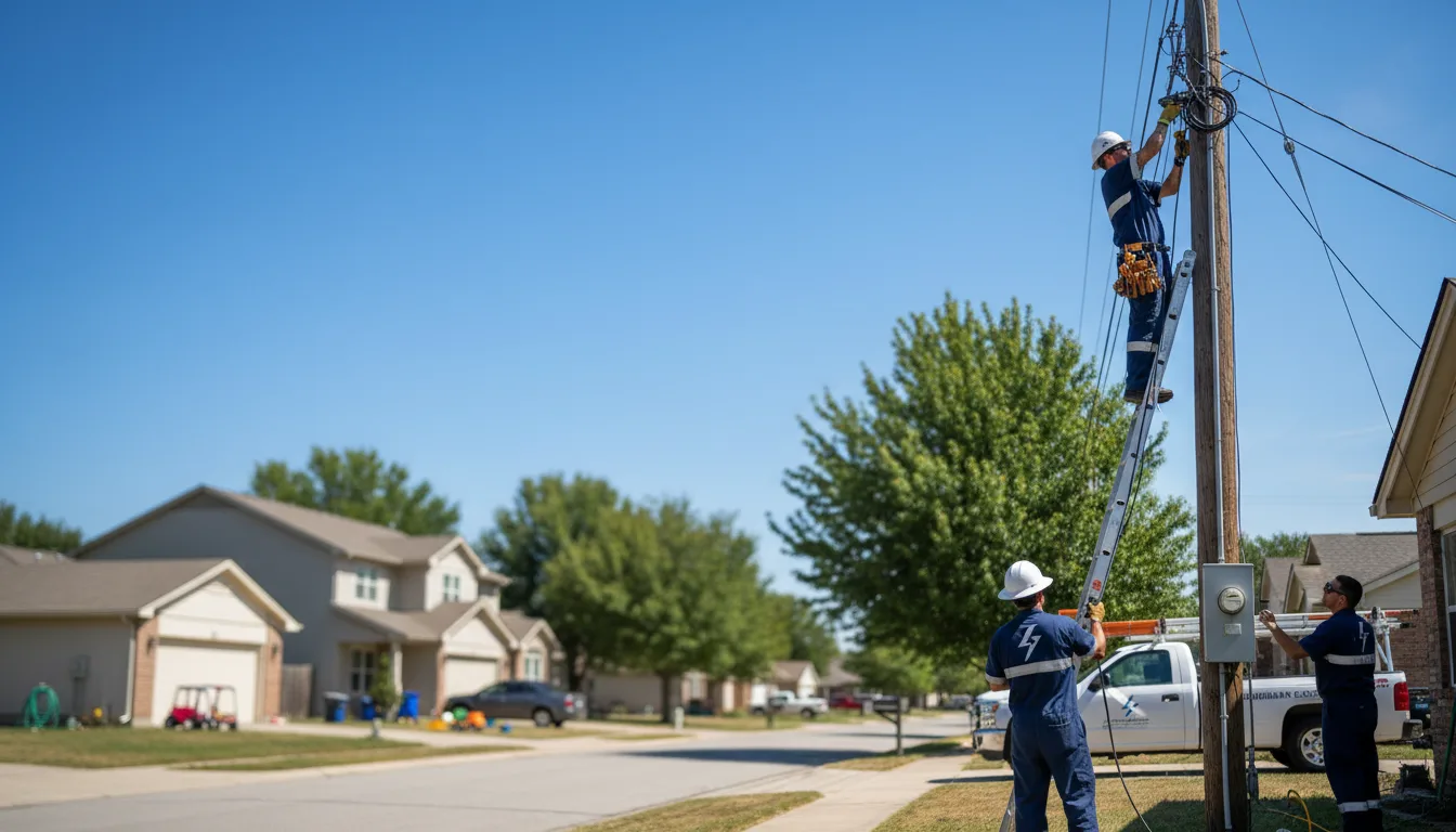 Residential electrician providing installation services in May, ID